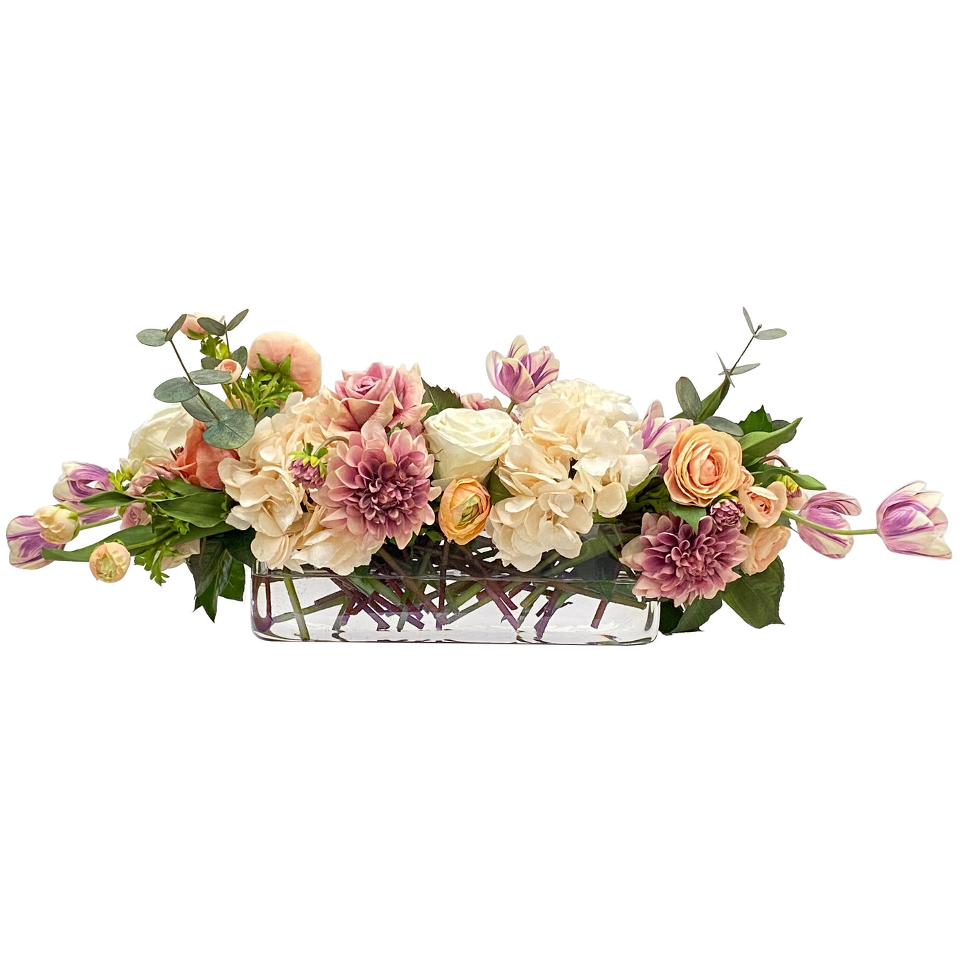 real touch faux flower arrangement dining centerpiece