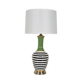 Vase Lamp With Metal Base 31"
