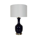 Vase Lamp with Metal Base 29"