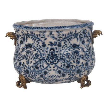 Blue and White Planter 8" | Blue and White Pots | Winward Home
