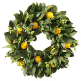 Lemon Citrus Wreath 24"