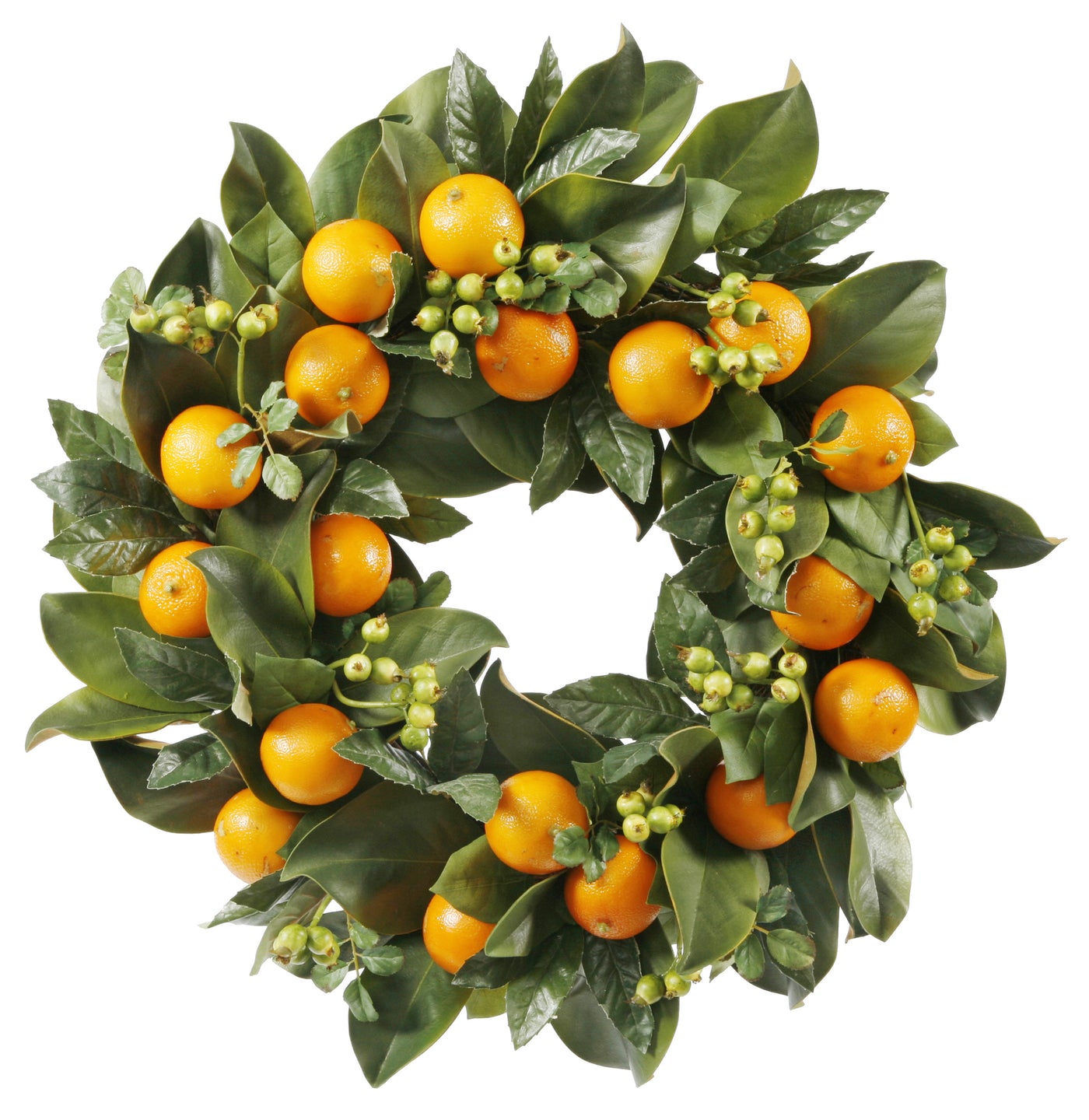 Orange Citrus Wreath 24"