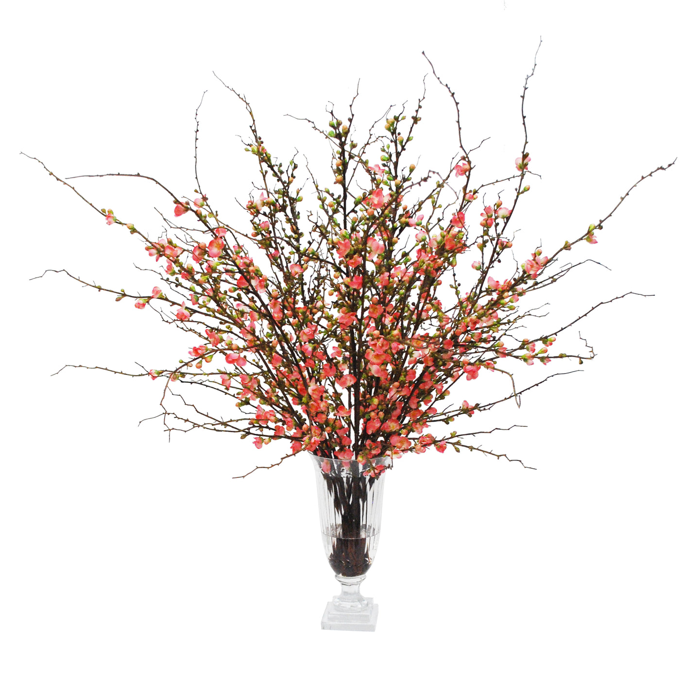 BLOSSOM IN STRIPE CUT VASE (WHD162-SM)