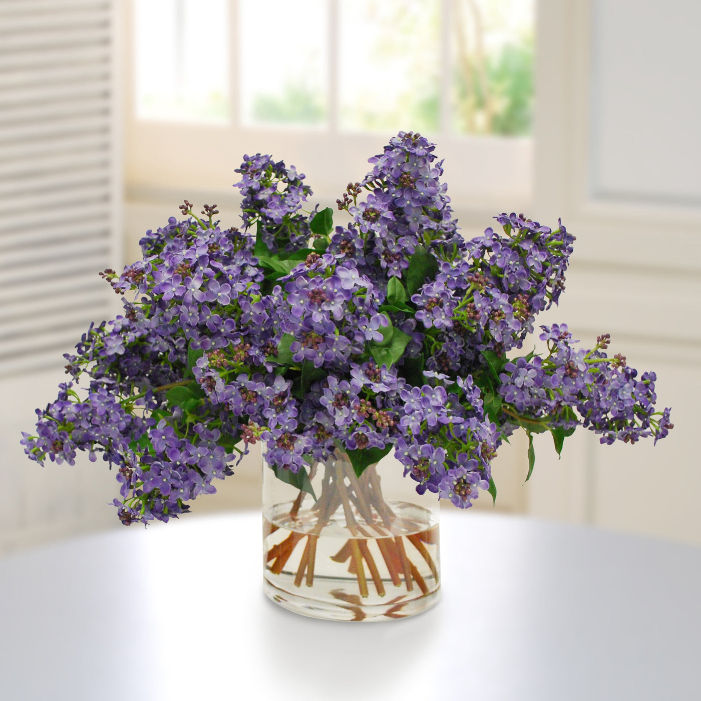 LILAC IN CYLINDER VASE (WHD194-BLPU)