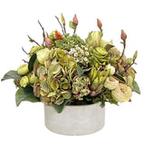 Tropical Centerpiece in Round Tray 16"