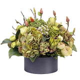 Tropical Centerpiece in Round Tray 16"