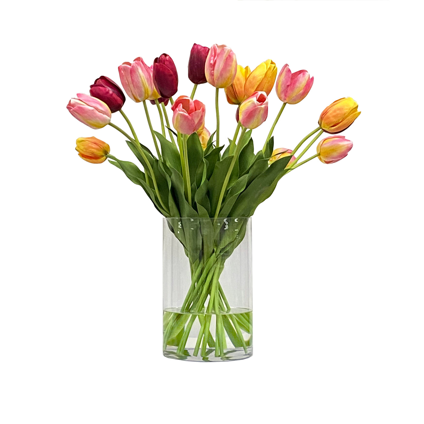 Mixed Spring time Tulips in a Vase 27 inches