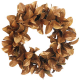 Magnolia Gold Leaf Wreath 30"