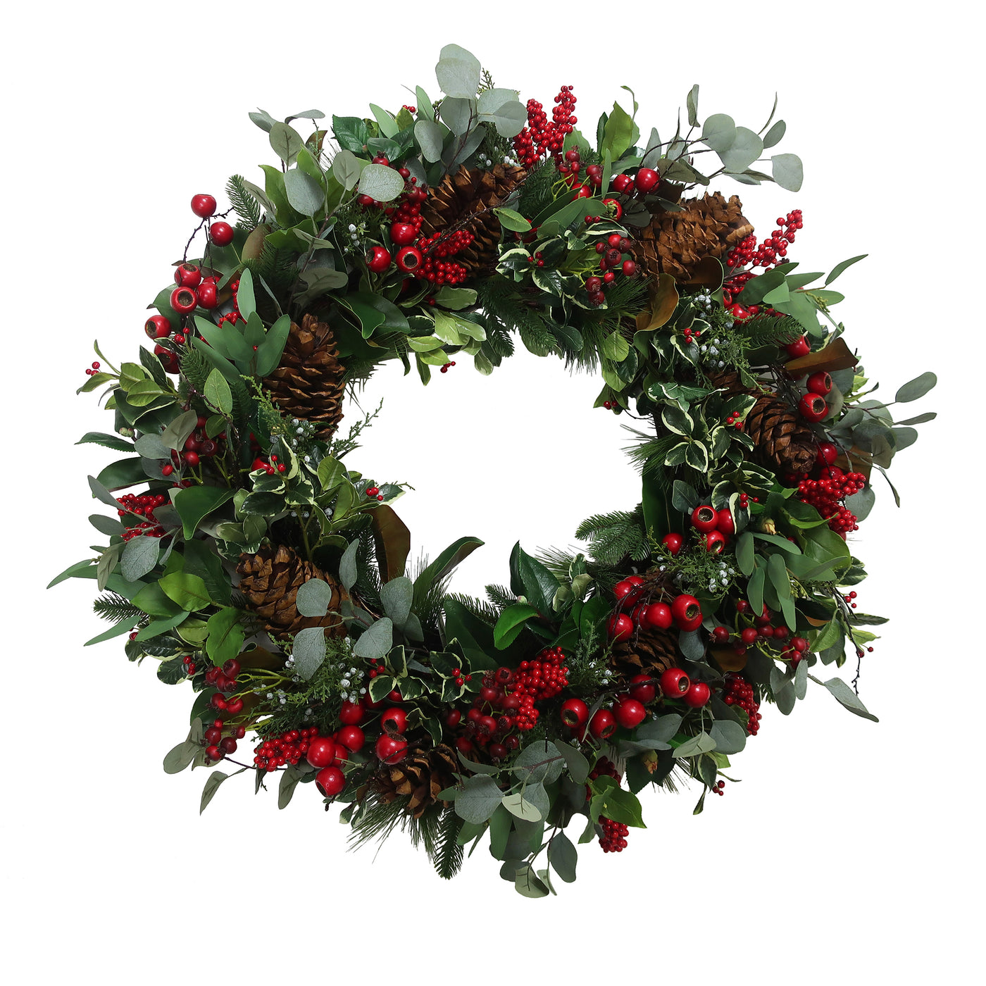 classic faux holiday wreath deluxe size