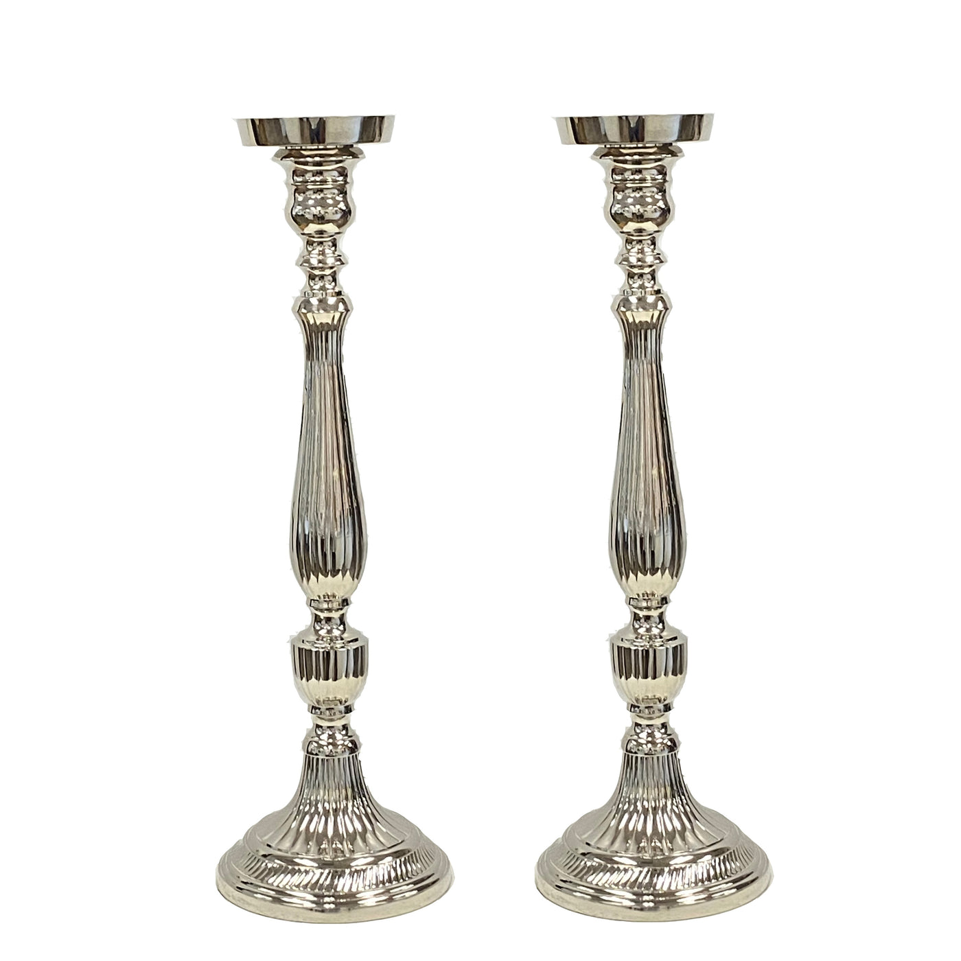 RIBBED CANDLE HOLDER 17'' (Set of 2)