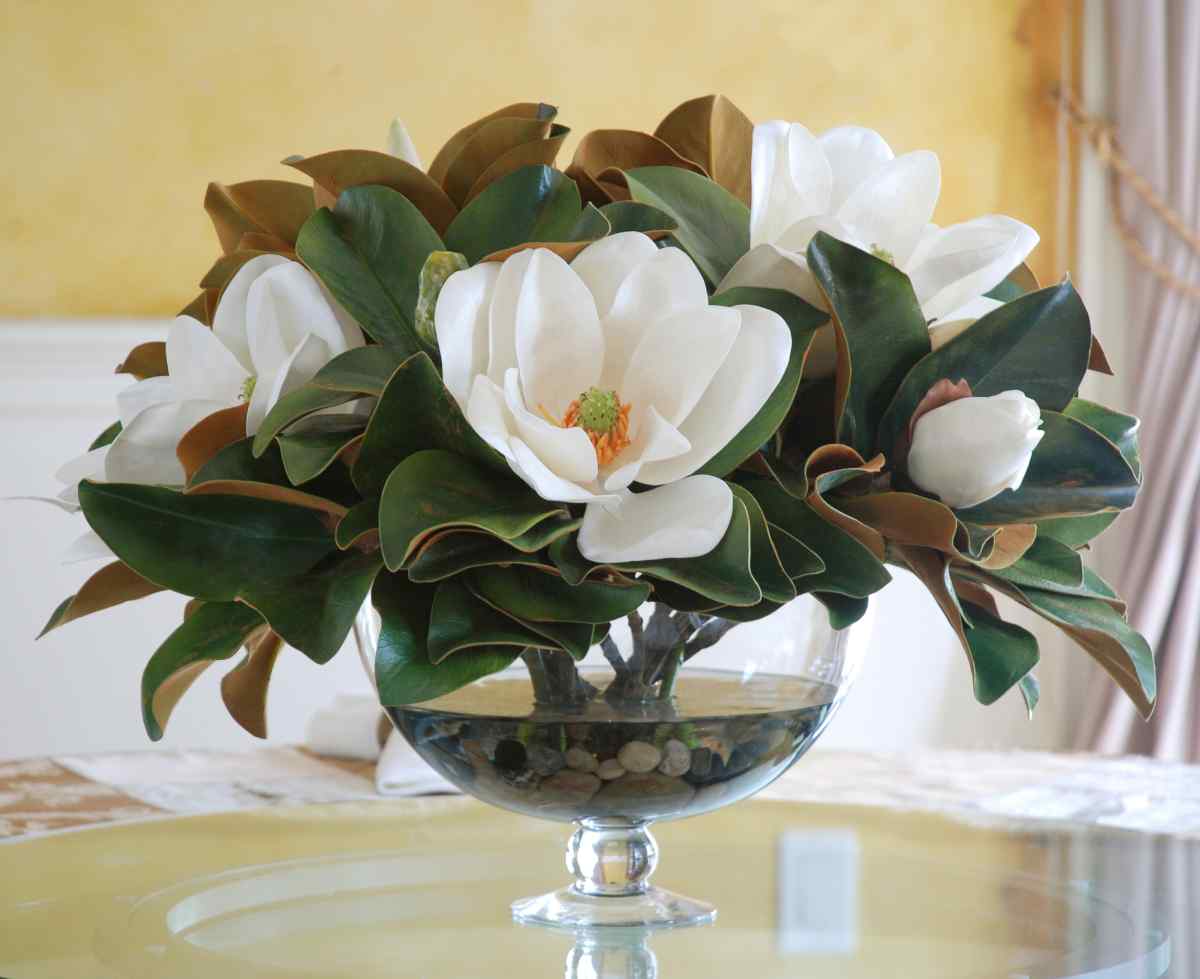 Luxury Faux Magnolia Flower Arrangements