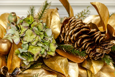 Deluxe Magnolia Leaf/Hydrangea Wreath 30"