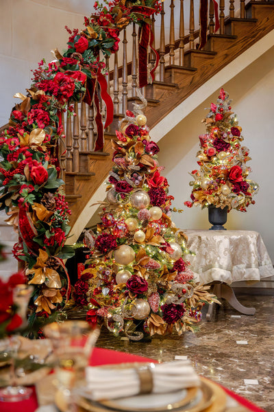 3.5 ft. Estate Gold Pre-Decorated Tree