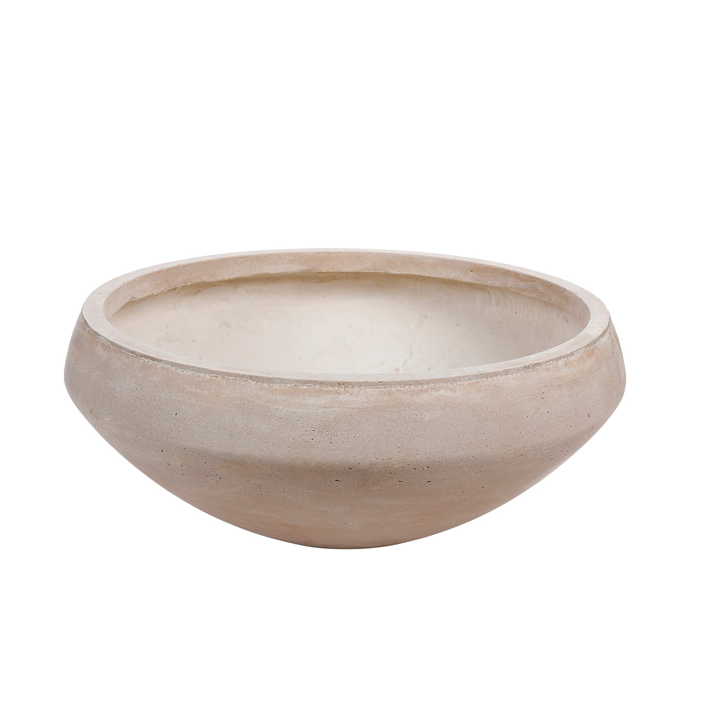 contemporary natural stoneware planter for flowers and greenery