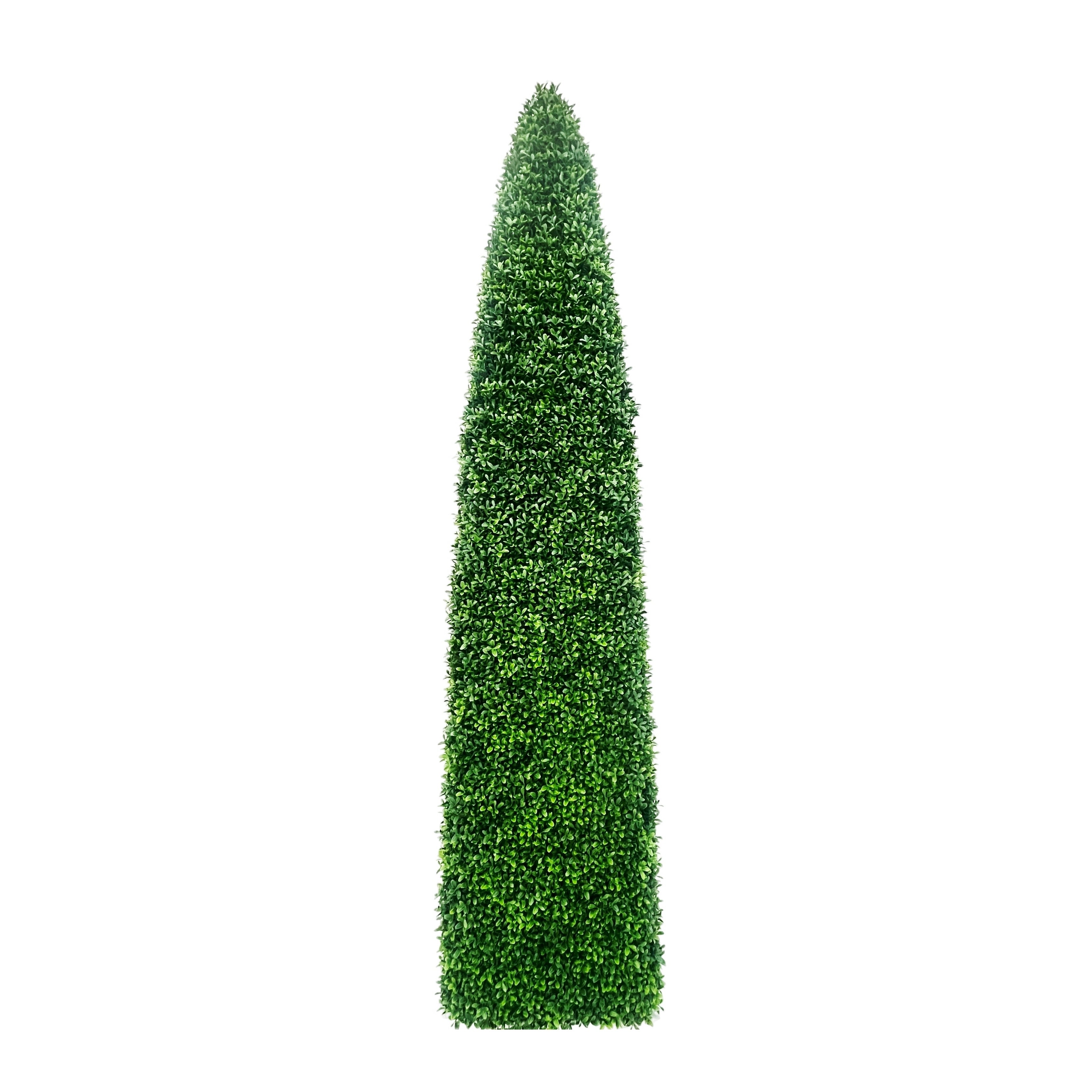 7 ft. Deluxe Boxwood Obelisk Cone Tree, Luxury Faux Greenery | Winward Home