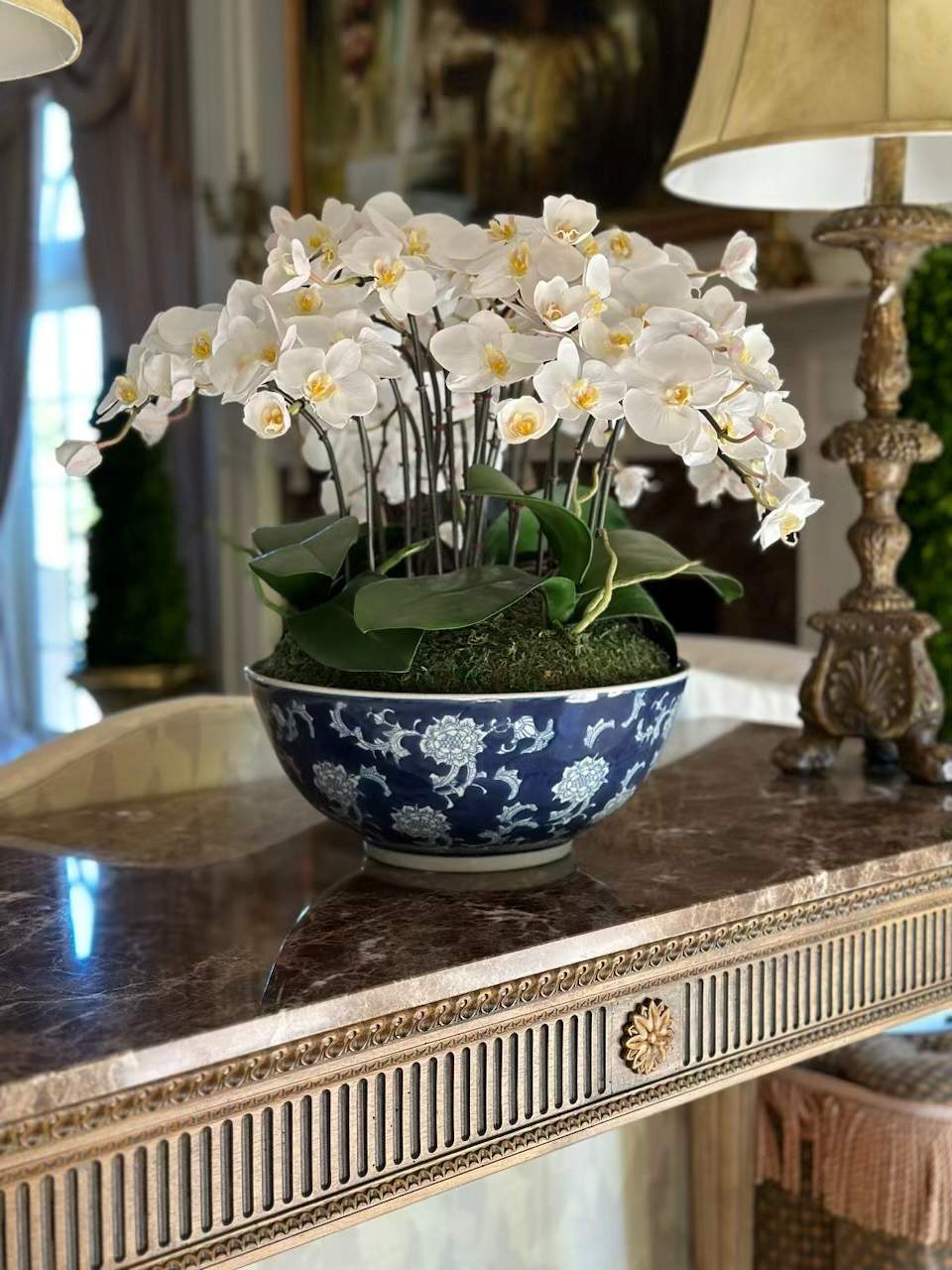Orchid in Longlife Bowl 19"