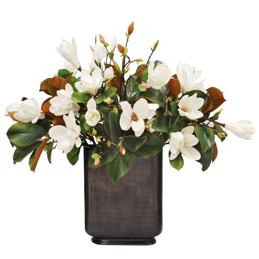 MAGNOLIA IN FOOTED PROFILE VASE 37"