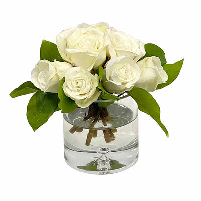 Rose Bouquet in Vase 8"