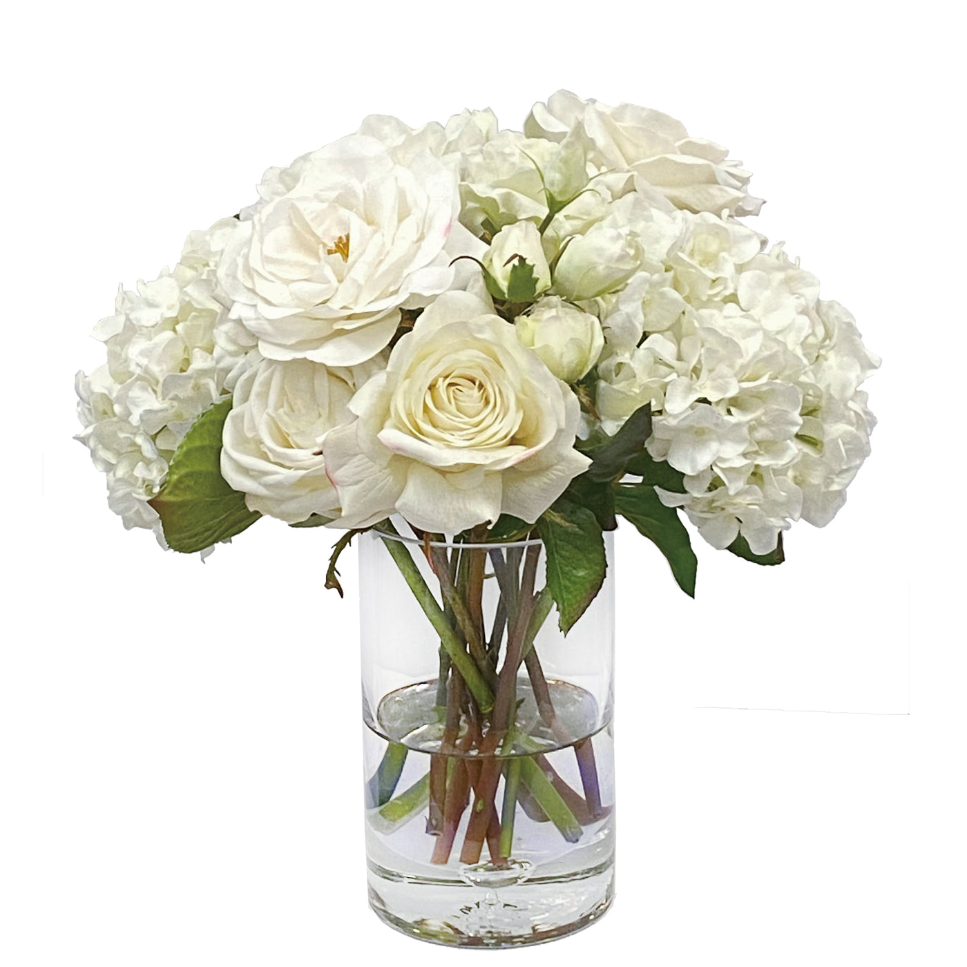 Roses Lisianthus Mix in Vase 15"