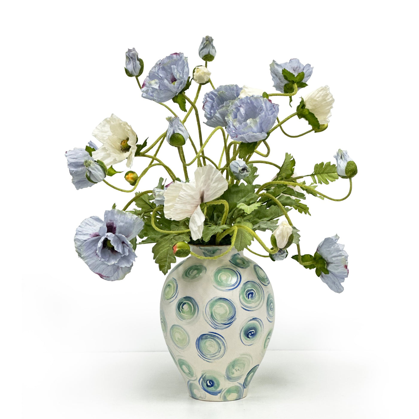 Poppy in Swirl Vase 26"