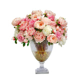 Mix Peony in Cut Glass