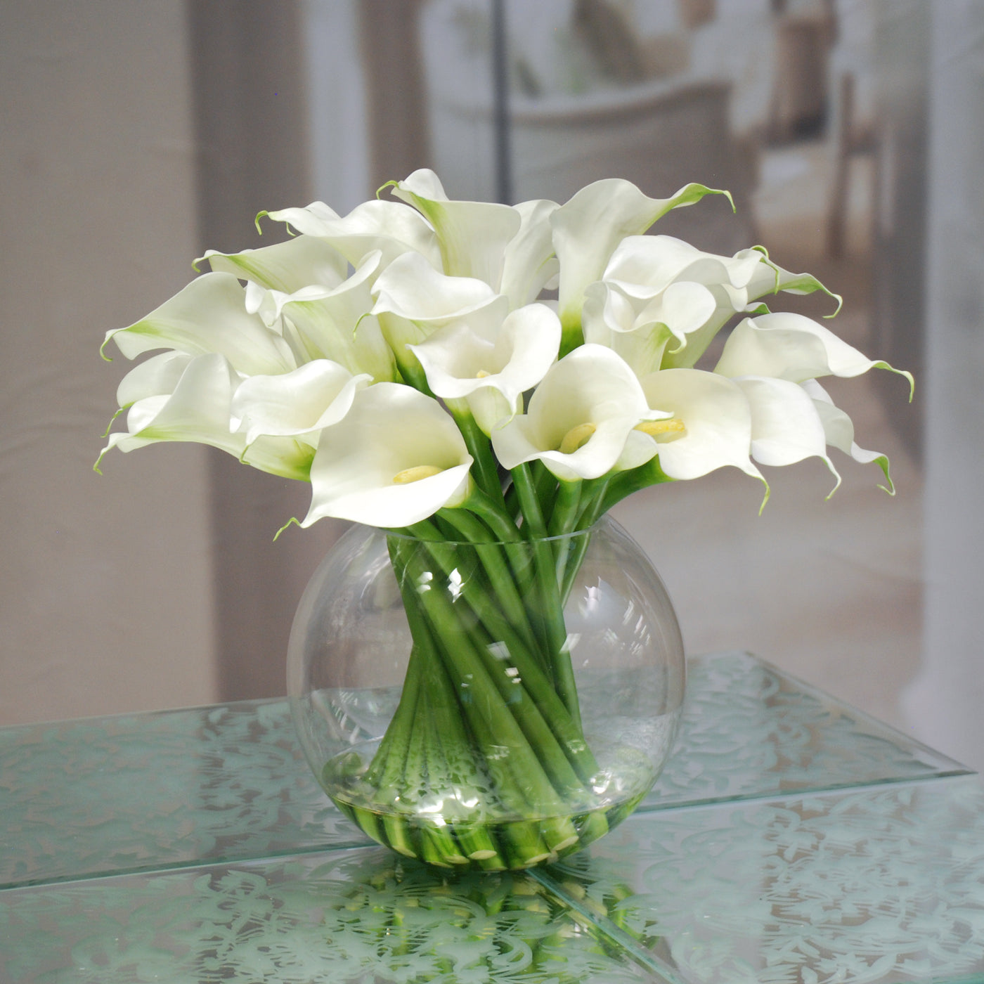 Contemporary Calla Lily in Glass