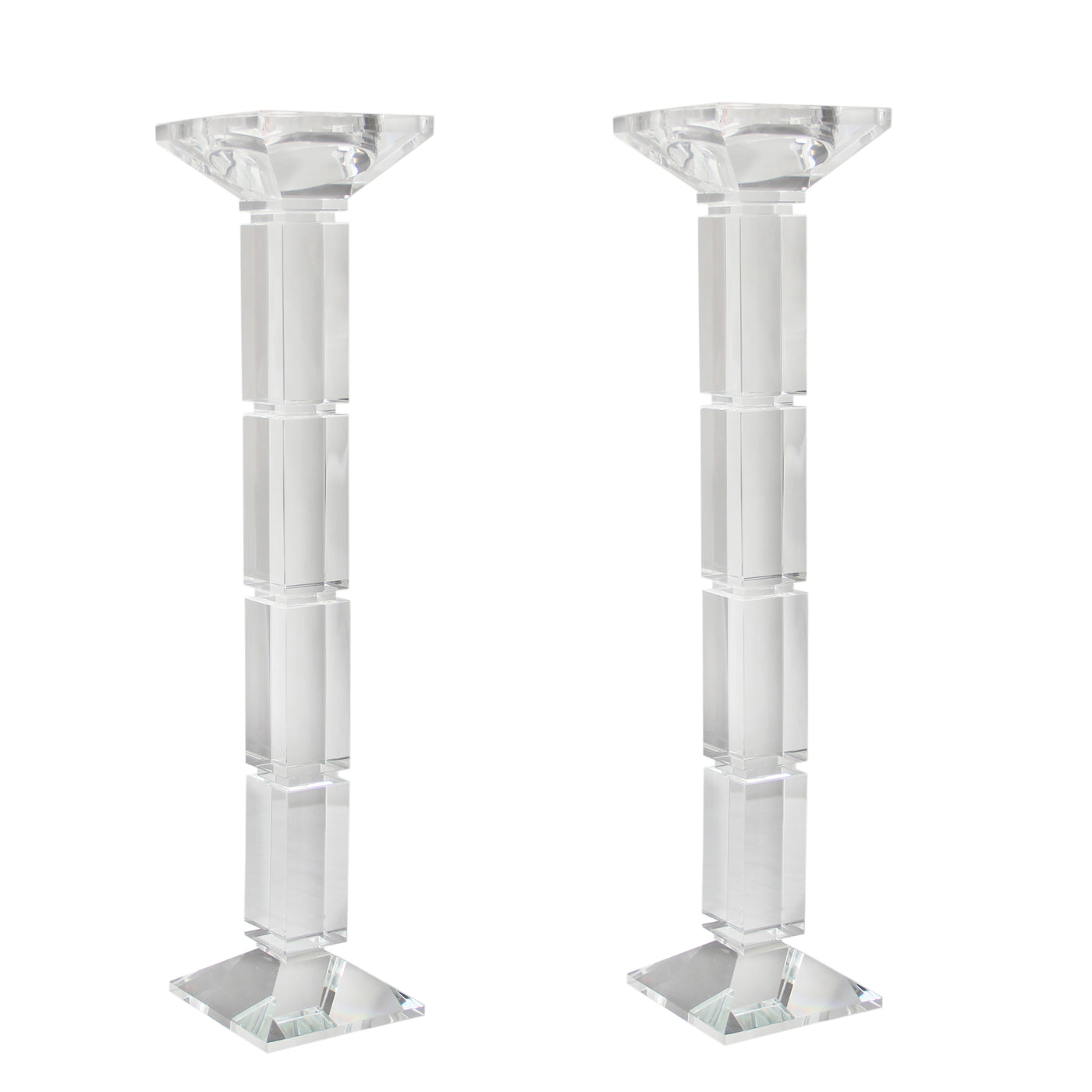 luxury crystal candlestick holders