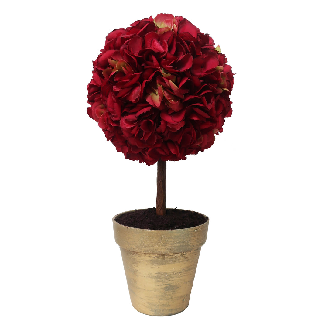 fake hydrangea potted plant Winward Home Artificial Hydrangea In Ceramic Pot