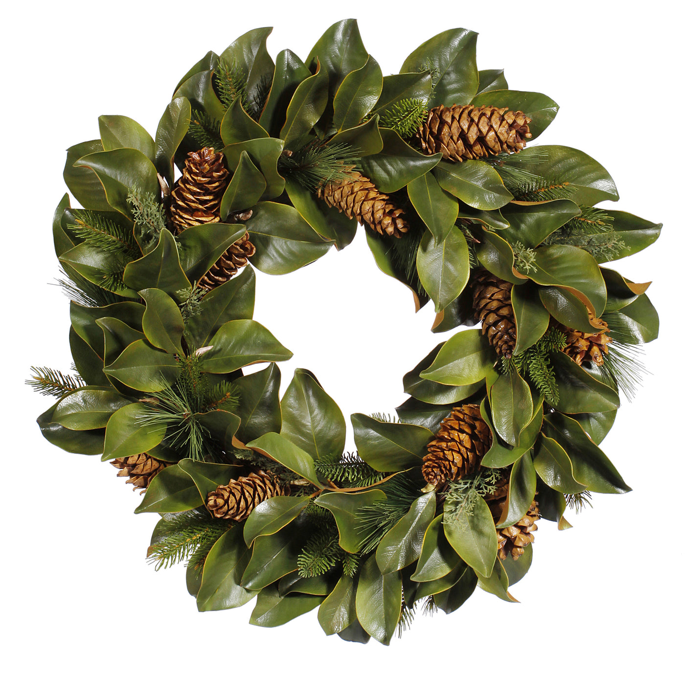 realistic faux wreath holiday decor
