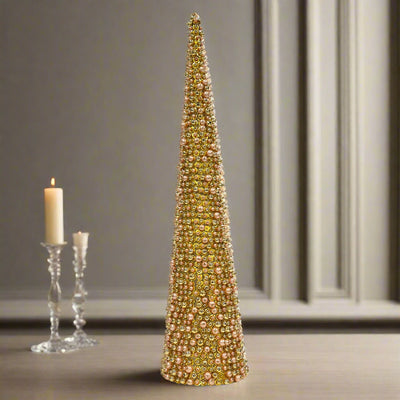 Slim Beaded Tree 28" Tall