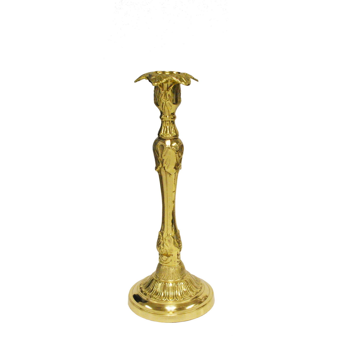 French-style gold candlestick holder