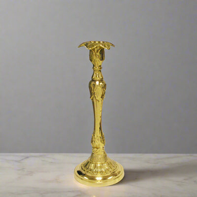 French-style gold candlestick holder