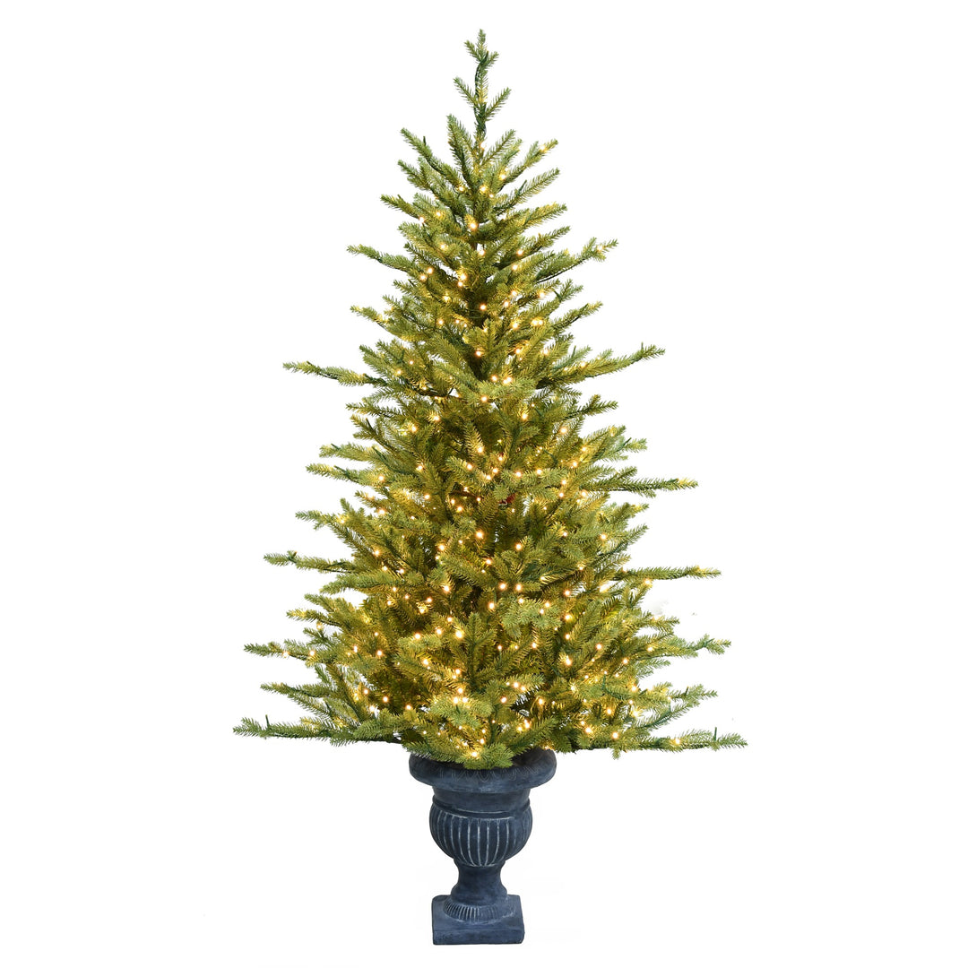 5 ft. Deluxe Potted St. Catherine Tree | Luxury Christmas Tabletop Tree, image size:1080x1080