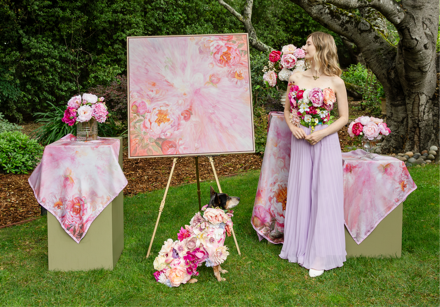 Peony Power artwork from the Kate Tova collaboration