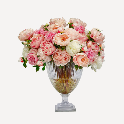 Pink floral arrangements