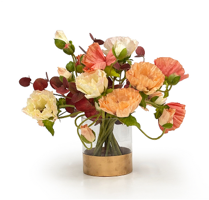 Poppy floral arrangement