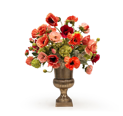 Poppy floral arrangement