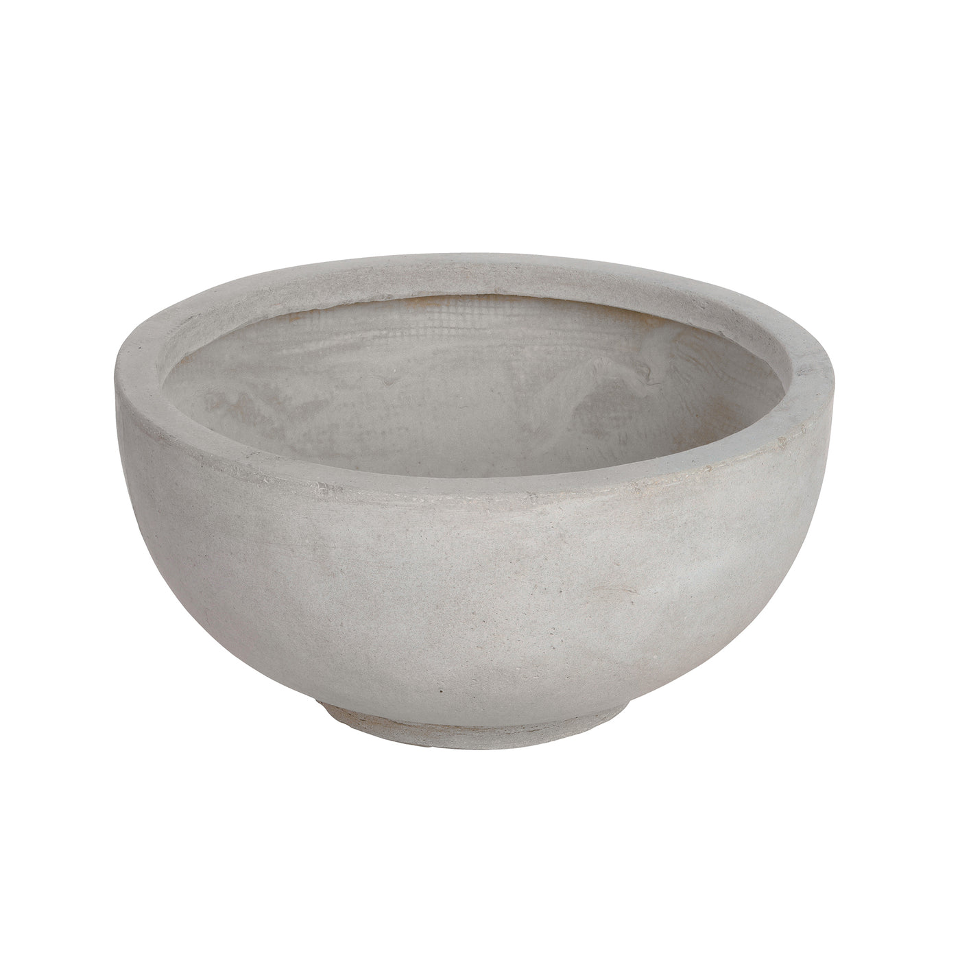 Finest quality stonecast bowl planter in light grey