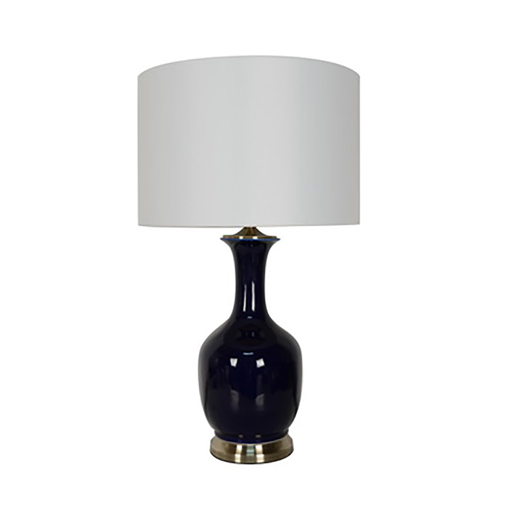 Vase Lamp with Metal Base 29"