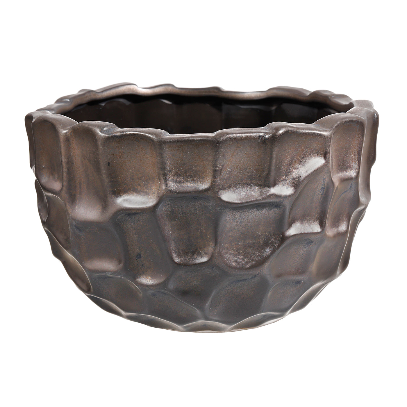a modern decorative bowl for flowers and fruits