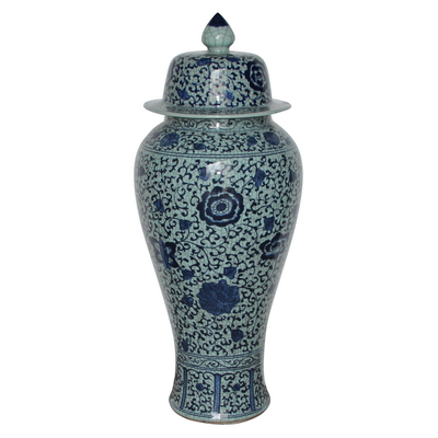 BLUE AND WHITE CERAMIC 39"