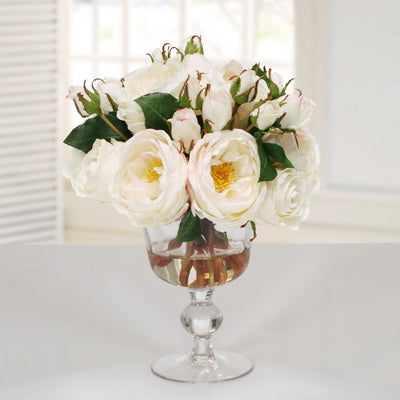 Rose in Candy Jar 12.5"
