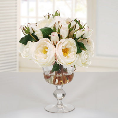 ROSE IN CANDY JAR (DP756-WH)