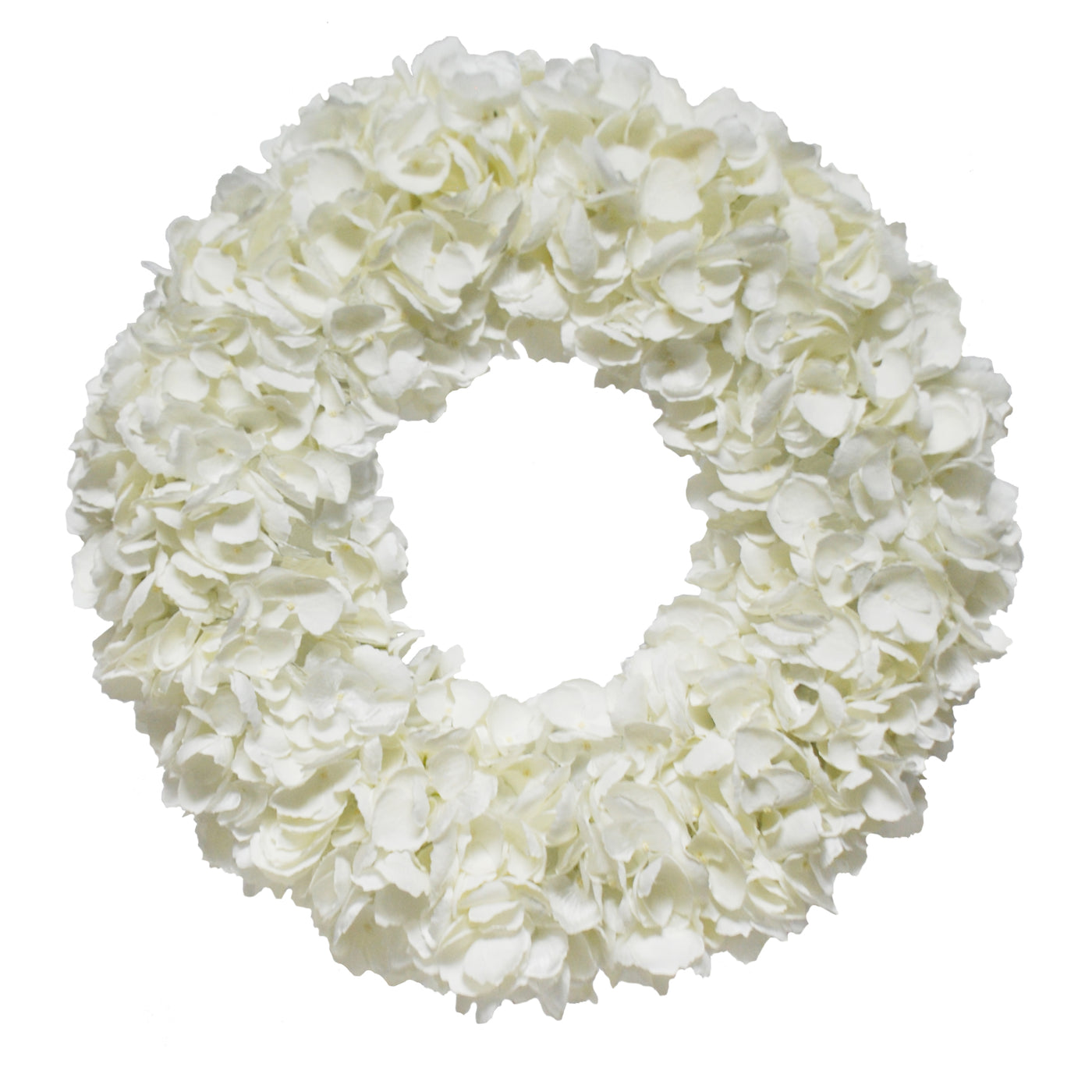 FAUX DRIED HYDRANGEA WREATH 20"