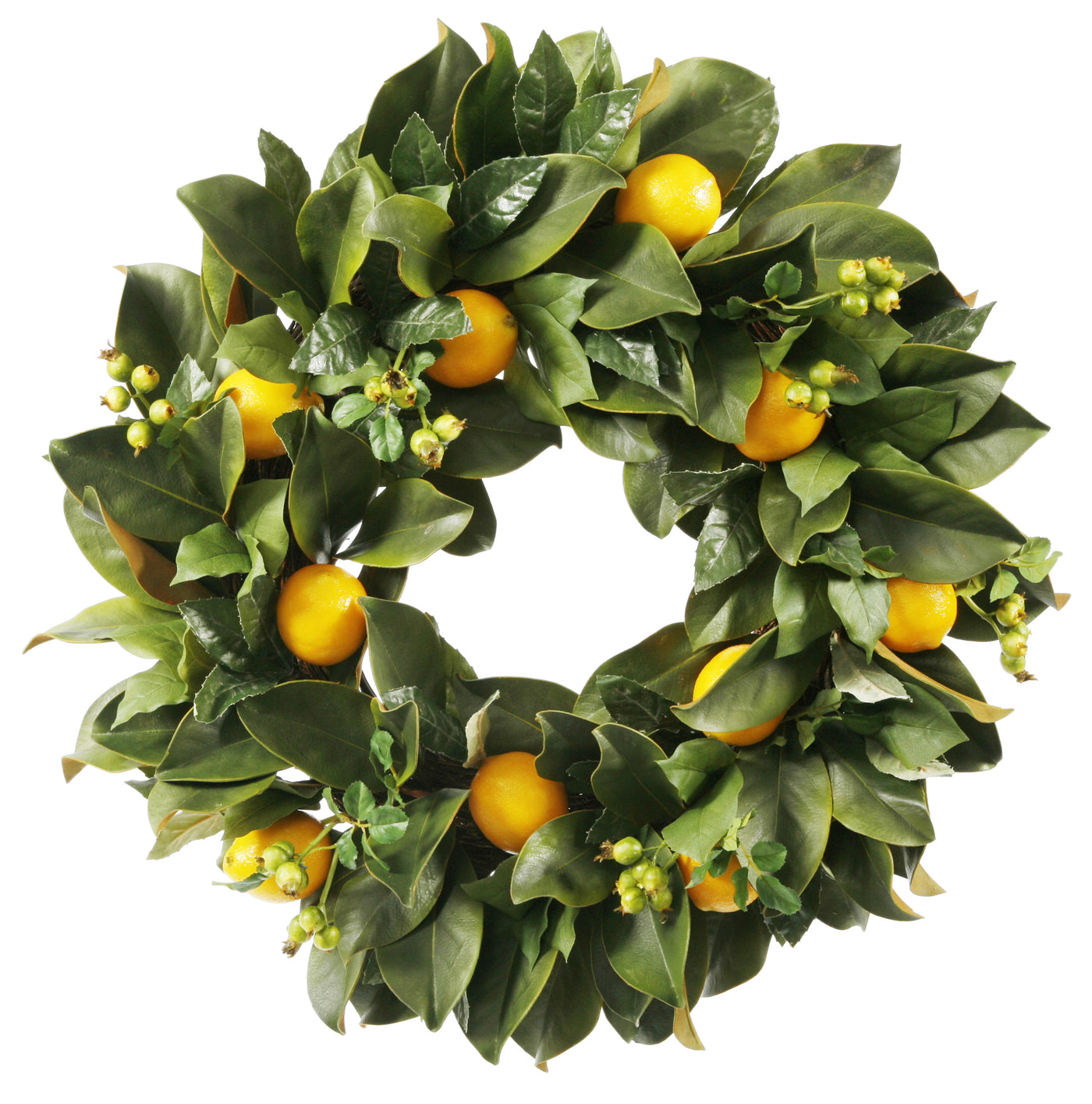 Lemon Citrus Wreath 24"