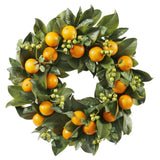 Orange Citrus Wreath 24"