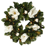 high-end luxury faux magnolia wreath