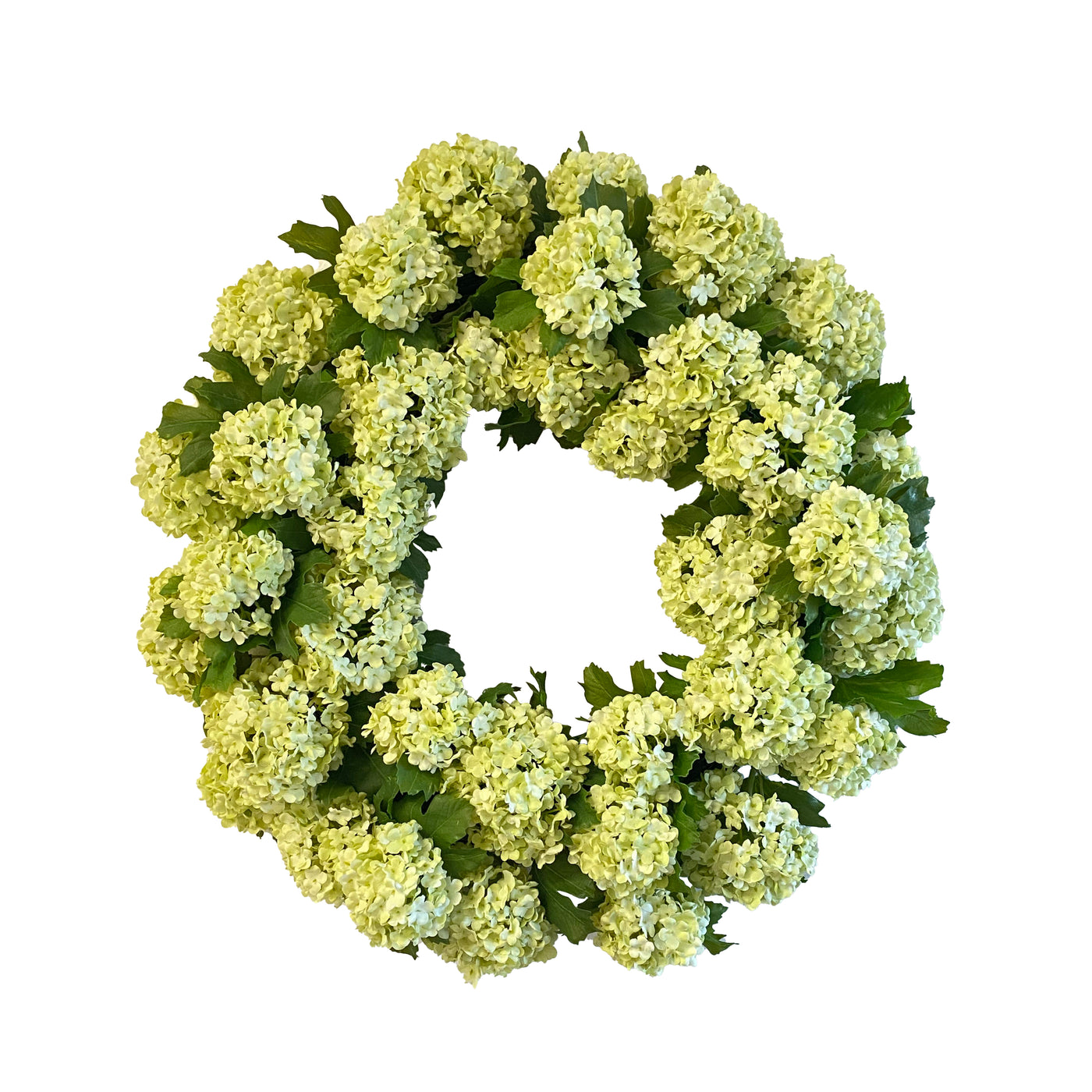 Snowball Wreath 24"