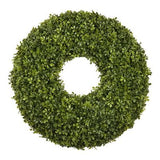 deluxe high-end faux boxwood wreath for indoors or outdoors