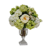 Upscale snowball in glass urn
